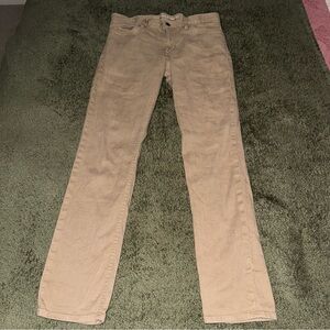 Banana republic Tan Straight Leg Jeans with Smooth Texture